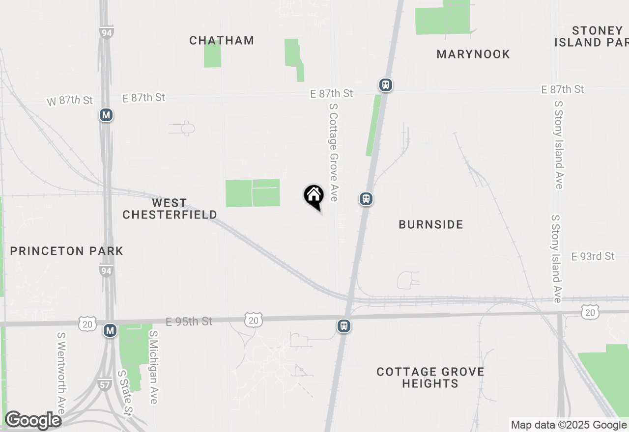 Map of 710 E 91st Place, Chicago, IL 60619