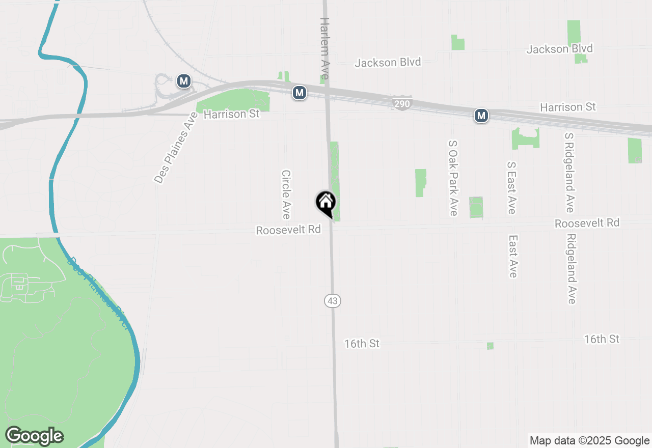 Map of 7209 Roosevelt Road, Forest Park, IL 60130