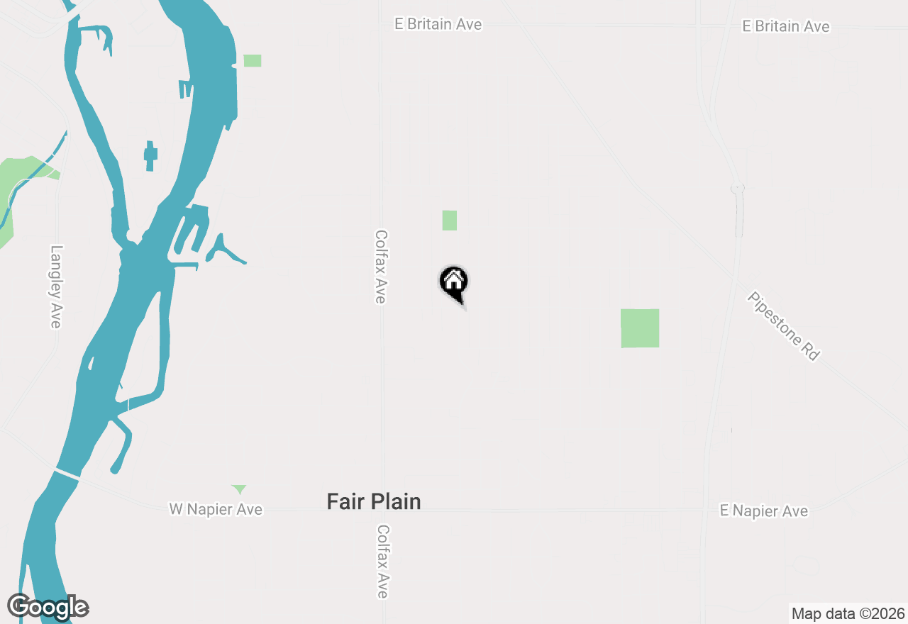 Map of 1216 Broadway, Benton Harbor, MI 49022