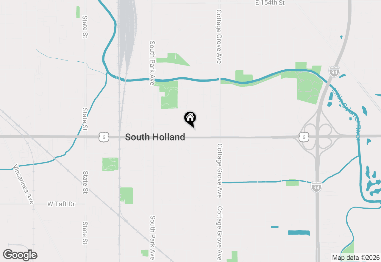 Map of 559 E 161st Place, South Holland, IL 60473