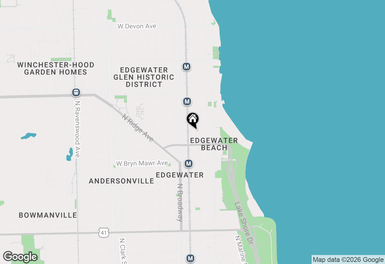 Map of 5742 N Winthrop Avenue #308, Chicago, IL 60660