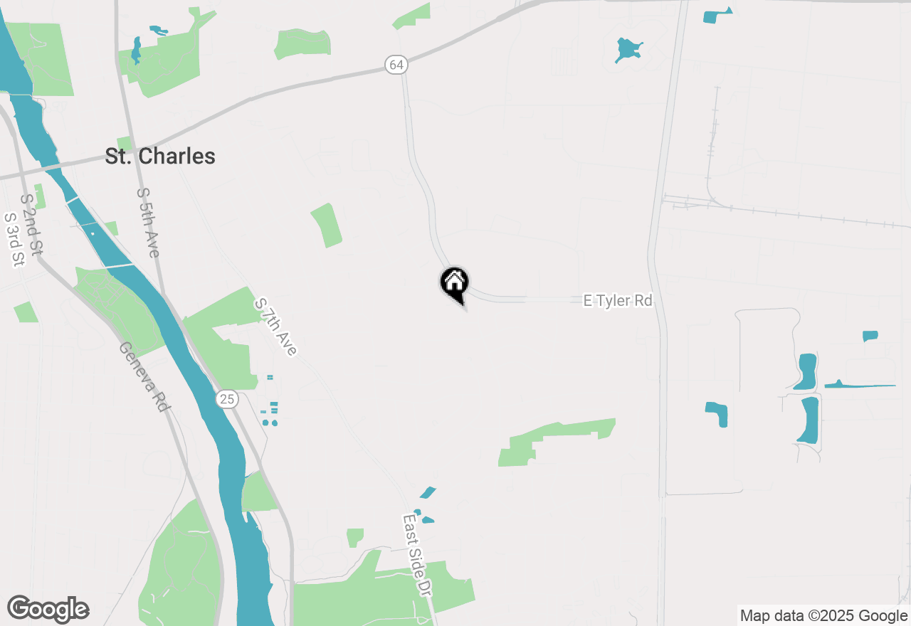 Map of 1563 Banbury Avenue, St. Charles, IL 60174