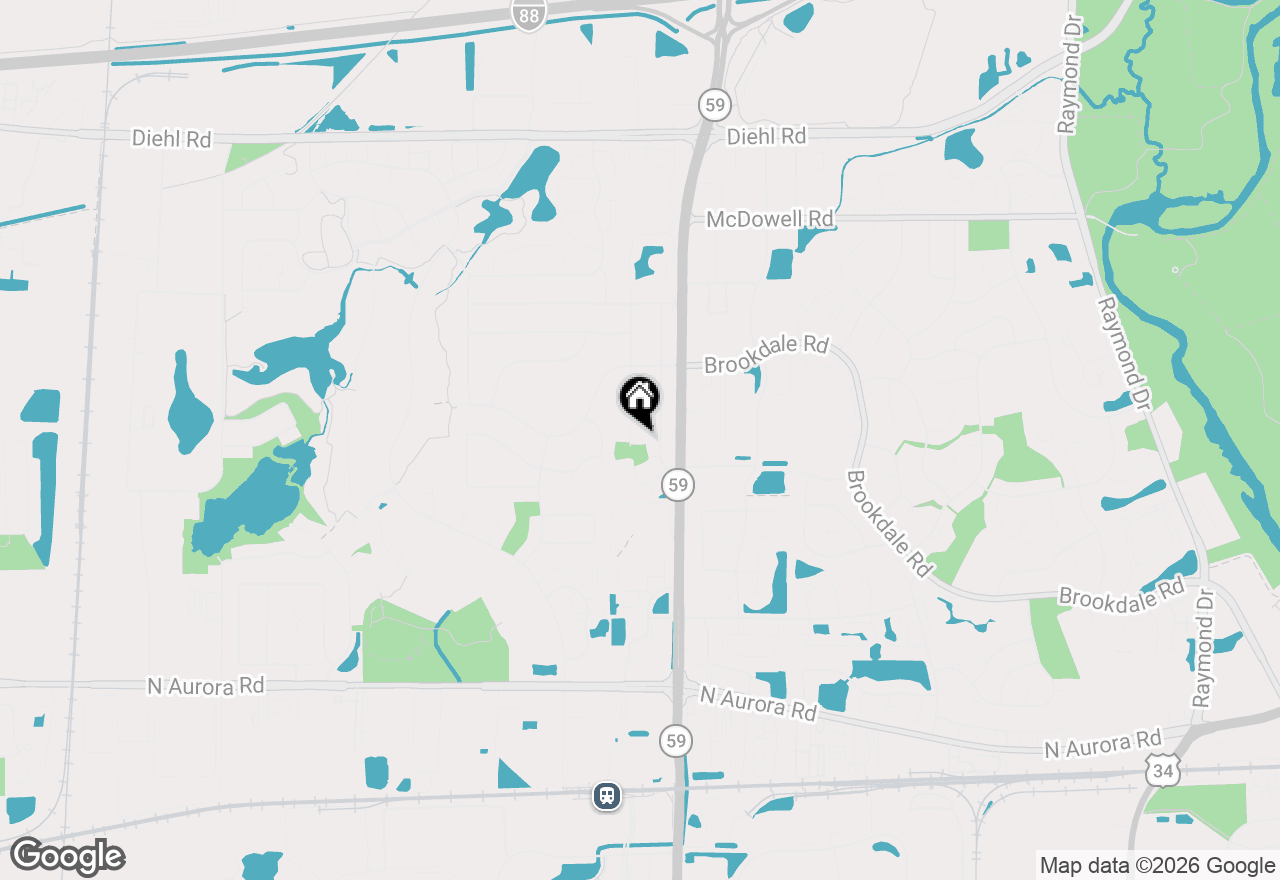 Map of 5s481 Glenoban Drive, Naperville, IL 60563