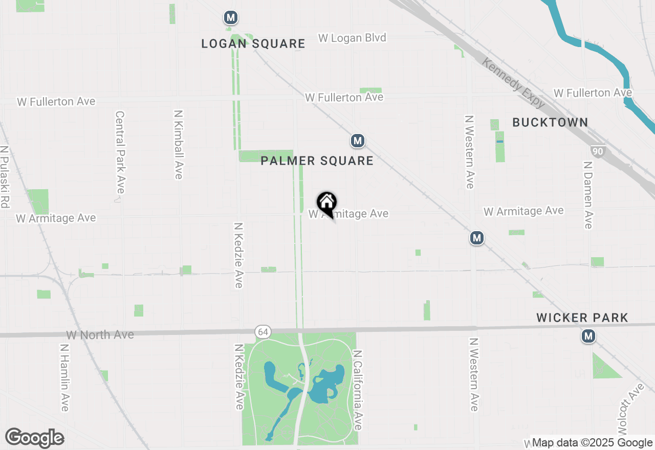 Map of 1938 N Francisco Avenue #2N, Chicago, IL 60647