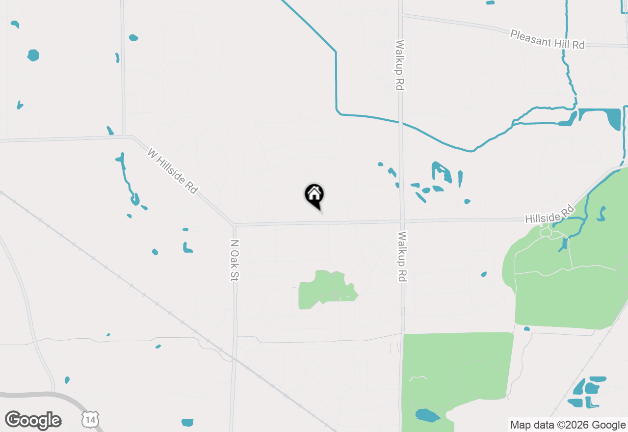 Map of 6710 Hillside Road, Crystal Lake, IL 60012
