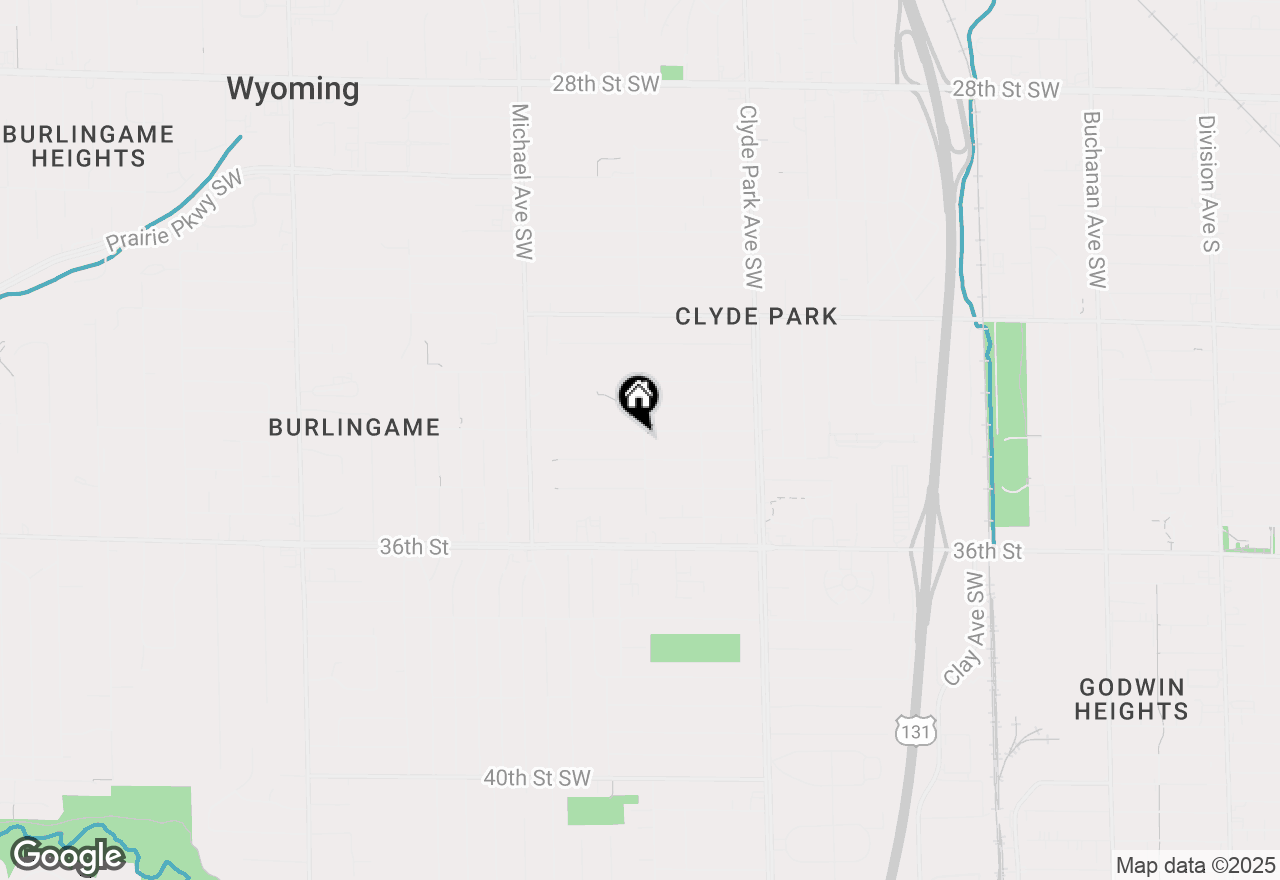 Map of 1004 34th Street Sw, Wyoming, MI 49509