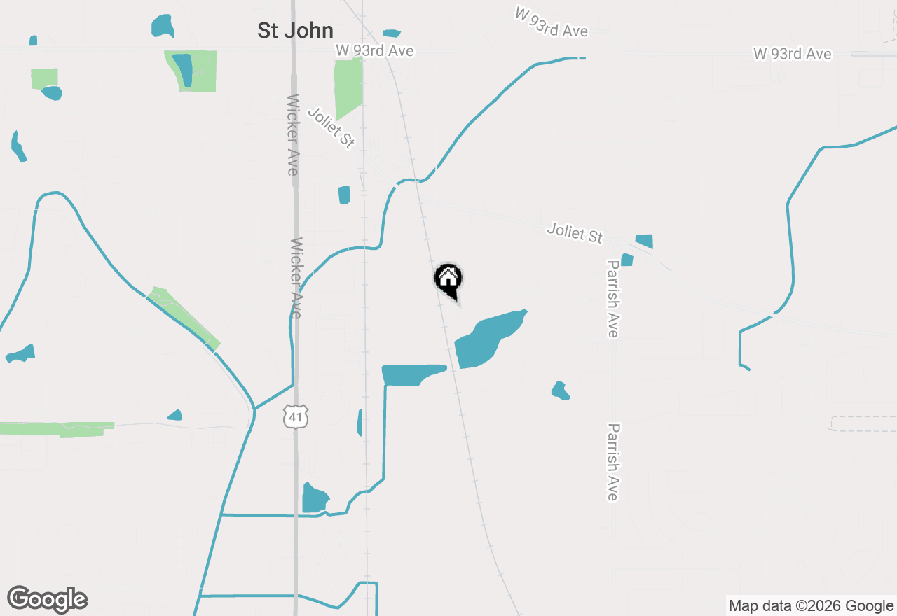 Map of 9898 Hart Street, St. John, IN 46373