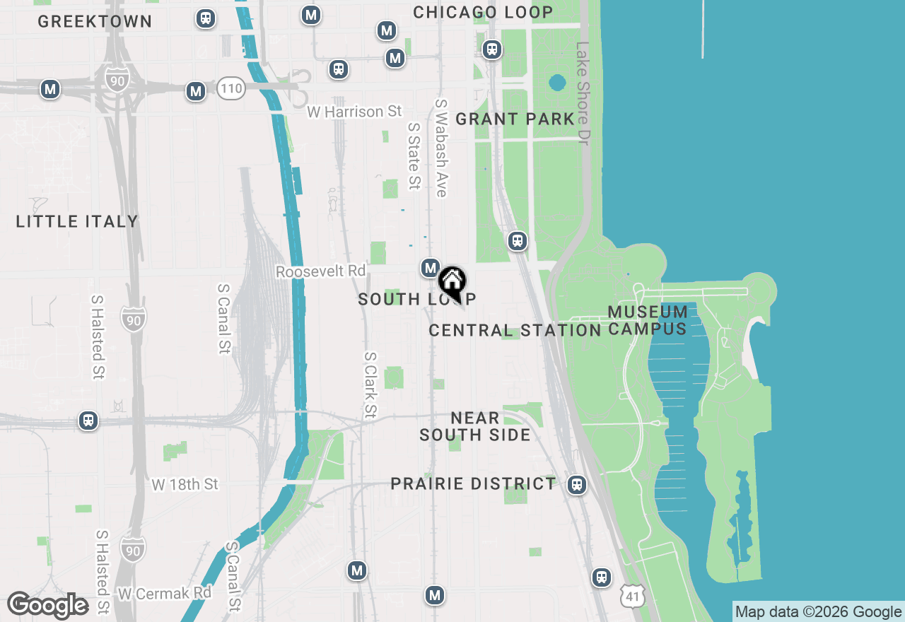 Map of 1307 S Wabash Avenue #507, Chicago, IL 60605