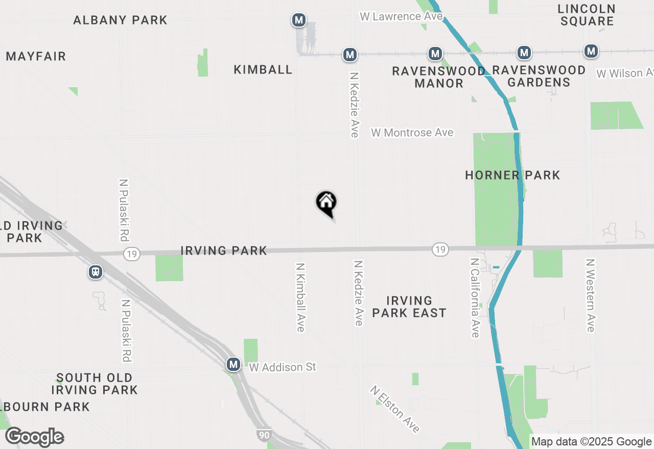 Map of 3301 W Belle Plaine Avenue, Chicago, IL 60618