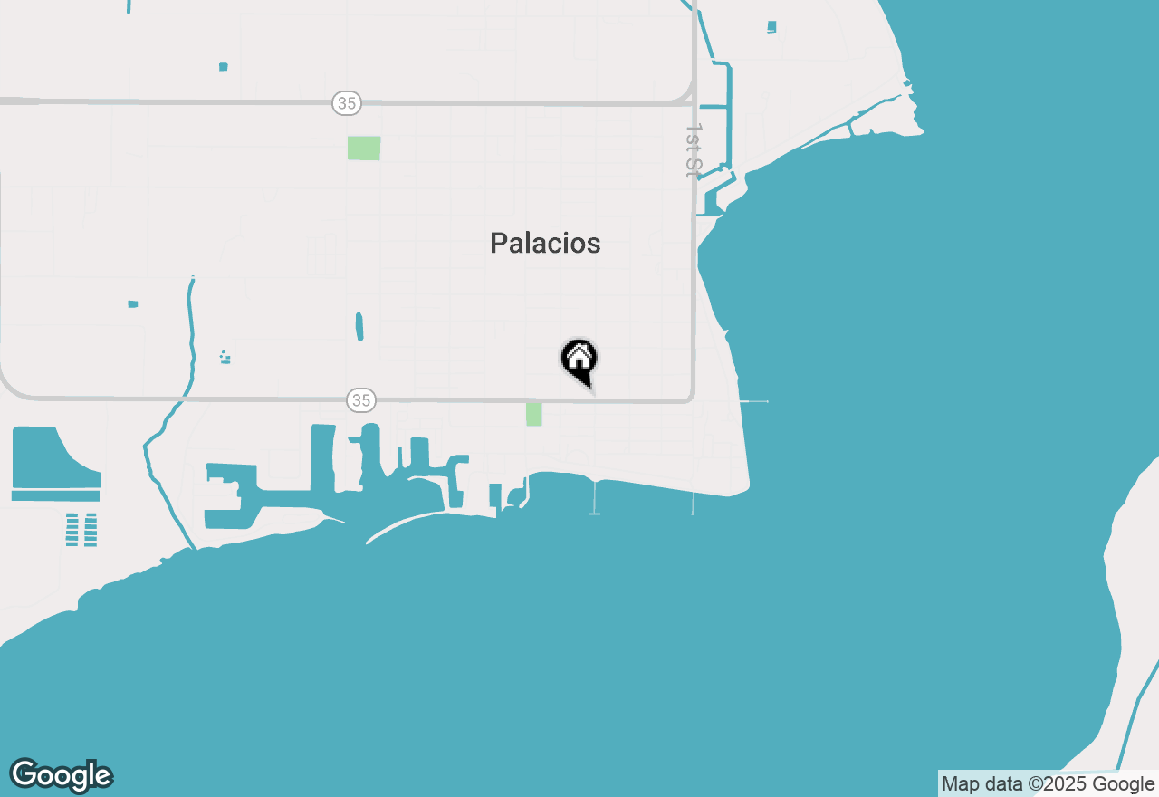 Map of 412 Main Street, Palacios, TX 77465