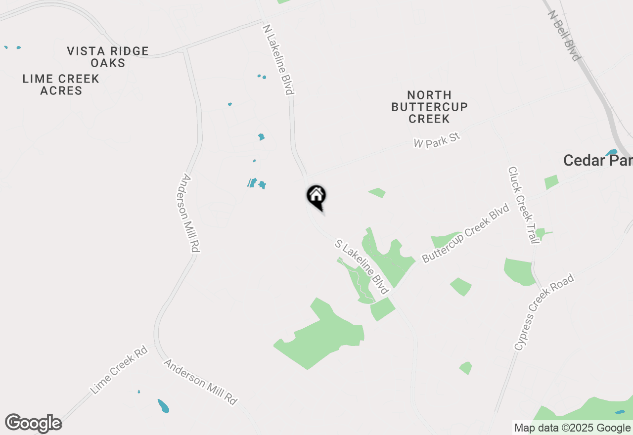 Map of 1703 Elkins Ln, Cedar Park, TX 78613