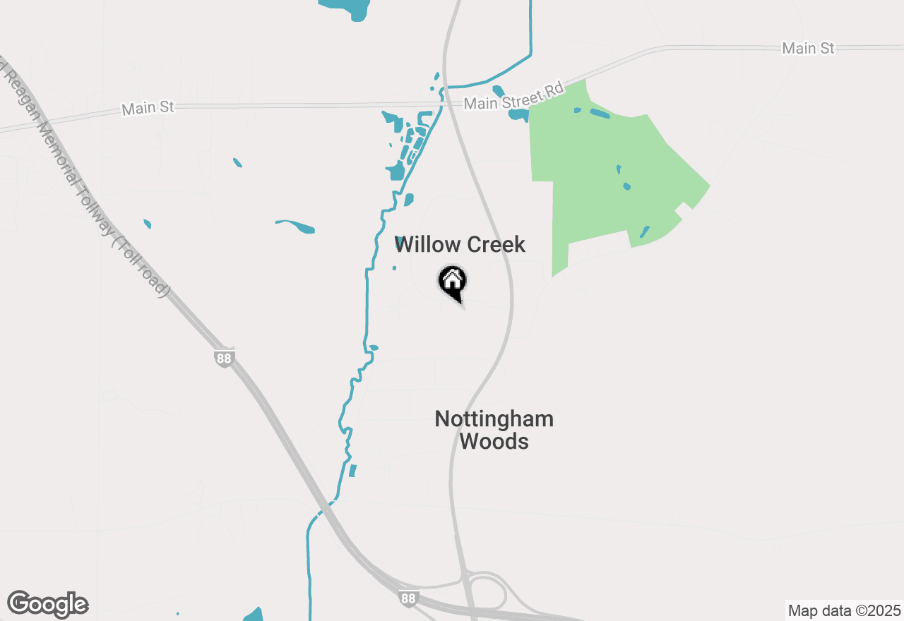 Map of 43W735 Willow Creek Drive, Elburn, IL 60119