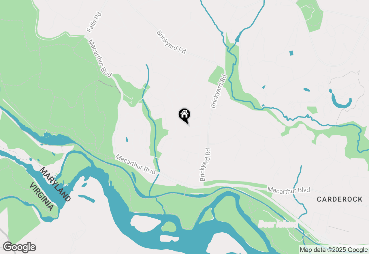 Map of 7604 Hackamore Drive, Potomac, MD 20854