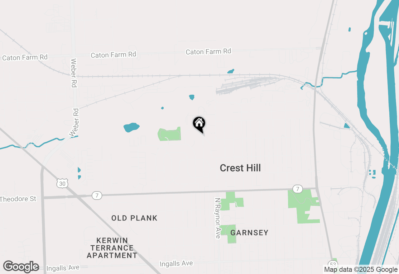 Map of 1922 Cowing Lane, Crest Hill, IL 60403