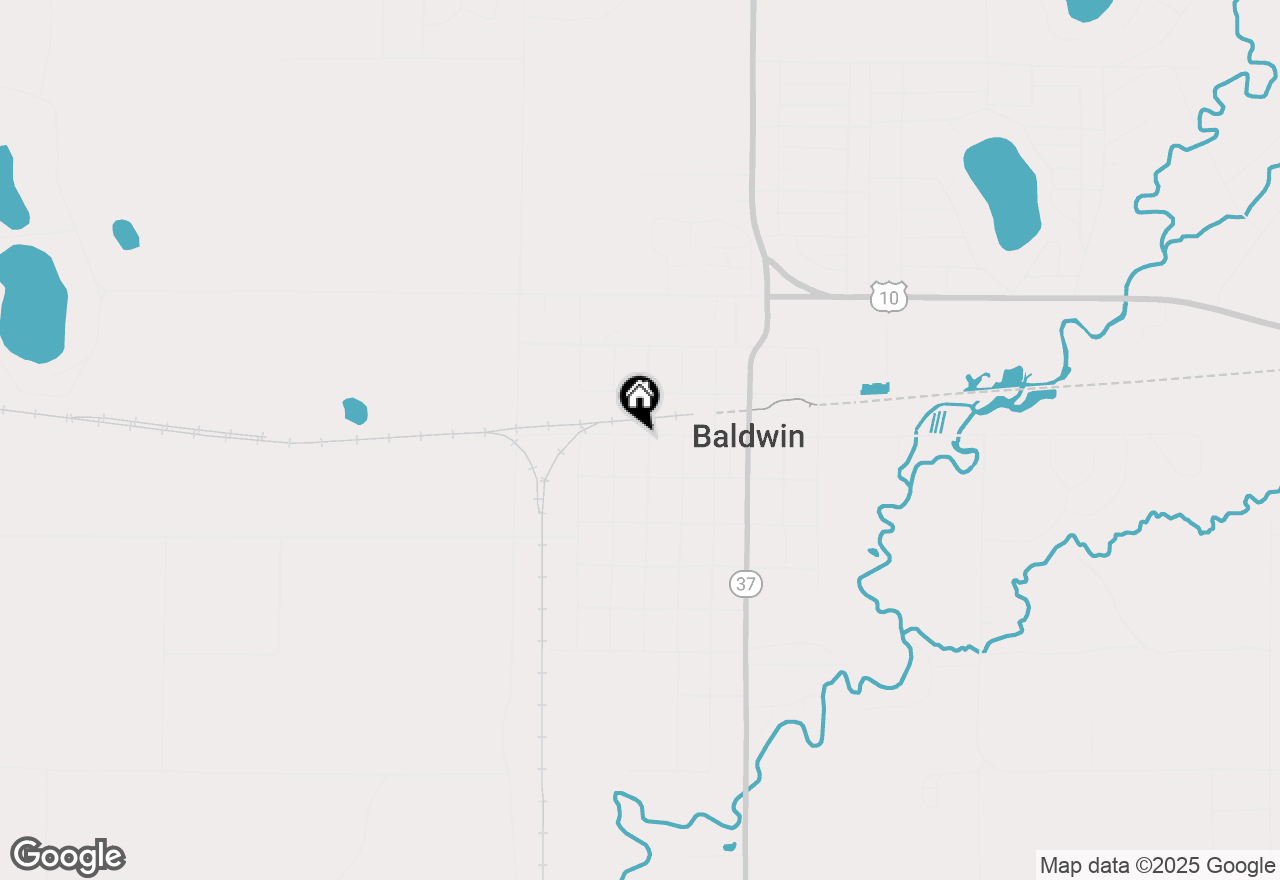 Map of 895 Lynn Street, Baldwin, MI 49304