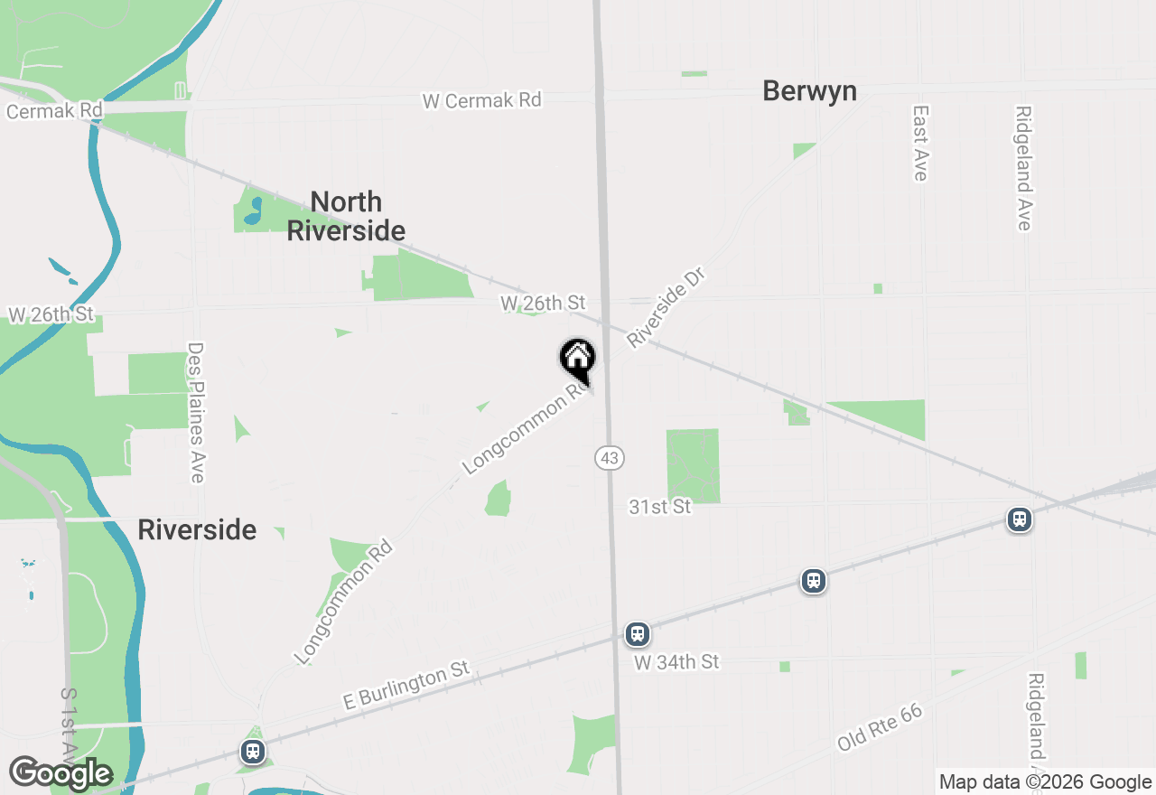 Map of 499 Longcommon Road, Riverside, IL 60546