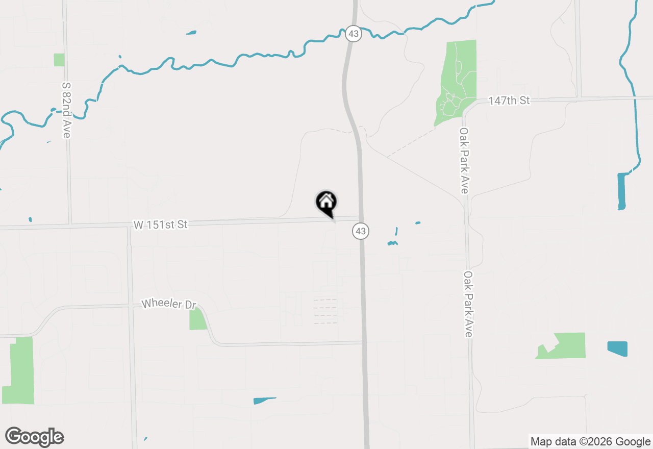 Map of 15128 Evergreen Drive #3A, Orland Park, IL 60462