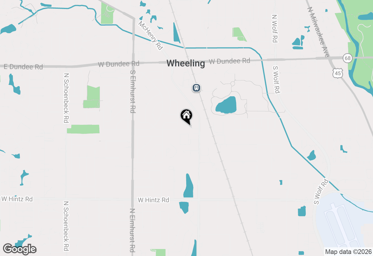 Map of 21 Northfield Terrace #21, Wheeling, IL 60090