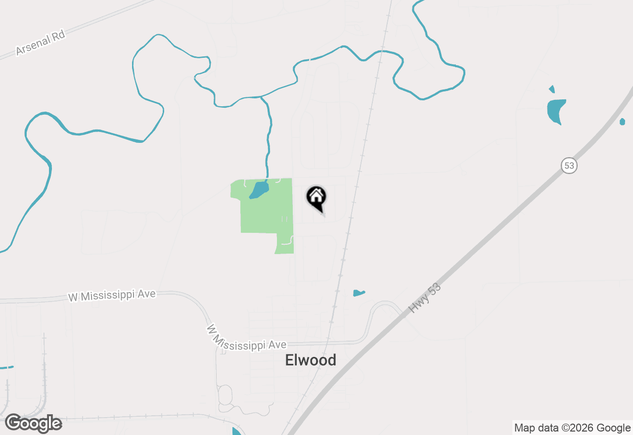 Map of 802 Eagle Creek Road, Elwood, IL 60421