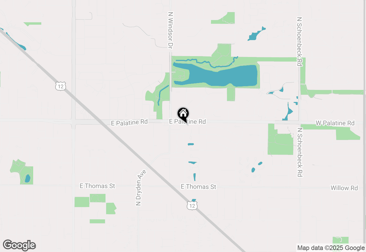 Map of 1519 E Arbor Lane, Arlington Heights, IL 60004