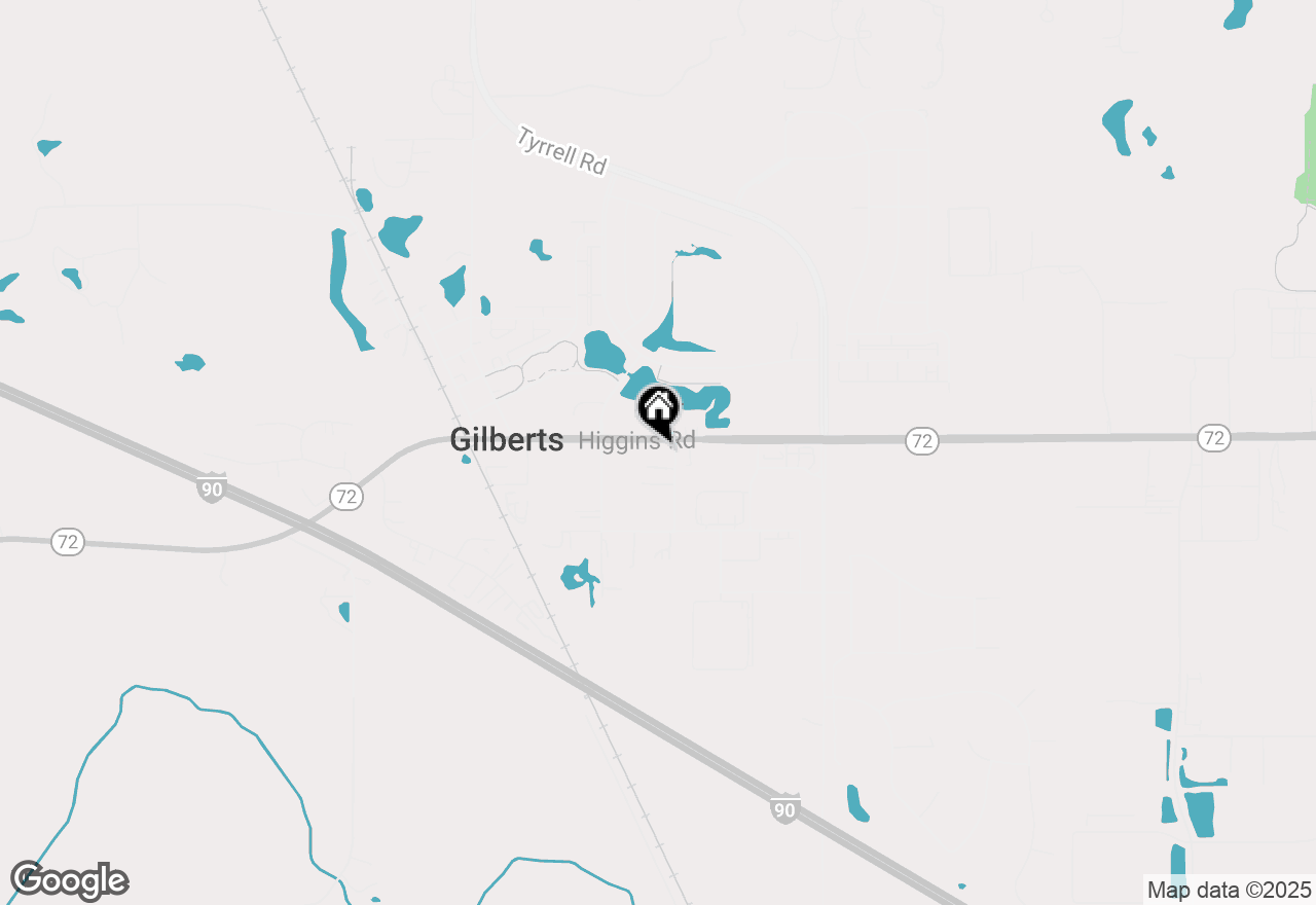 Map of 215 E Higgins Road, Gilberts, IL 60136