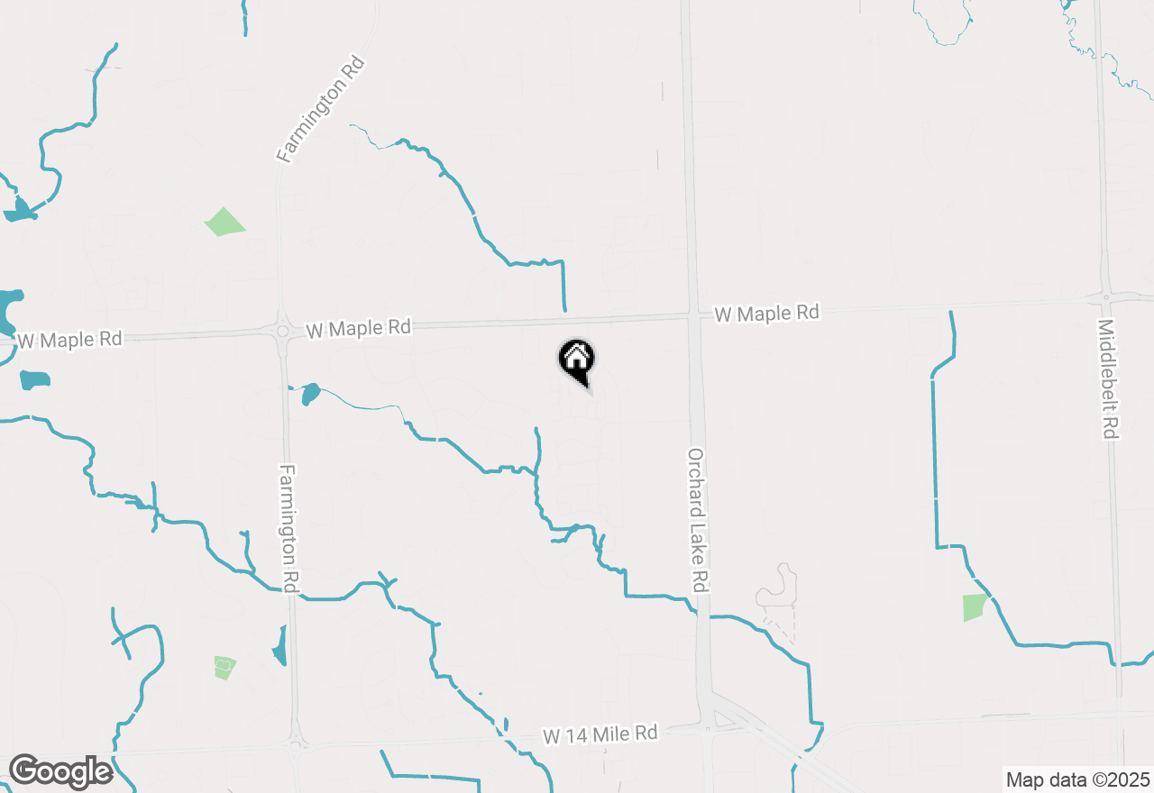 Map of 6607 Bellows Court, West Bloomfield, MI 48322