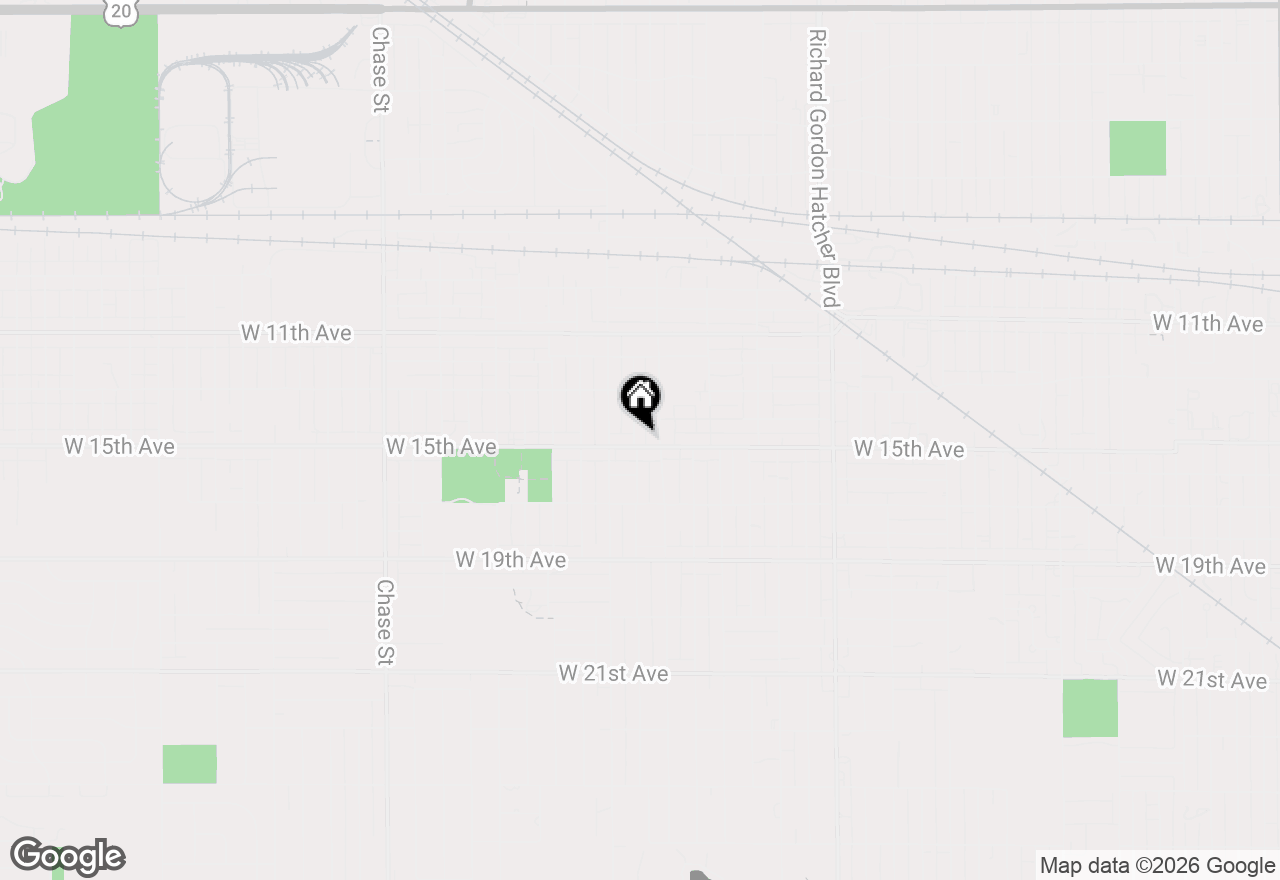 Map of 1379 Roosevelt Place, Gary, IN 46404