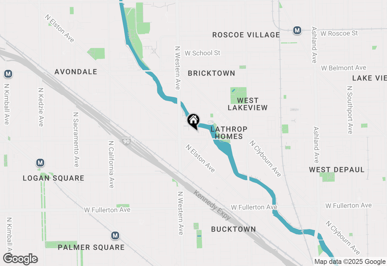 Map of 2307 W Wolfram Street #311, Chicago, IL 60618