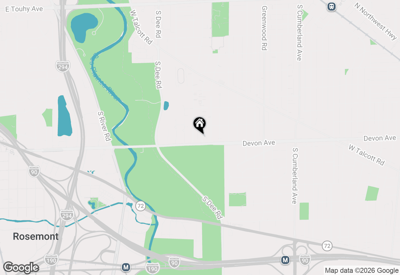Map of 1112 S Home Avenue, Park Ridge, IL 60068