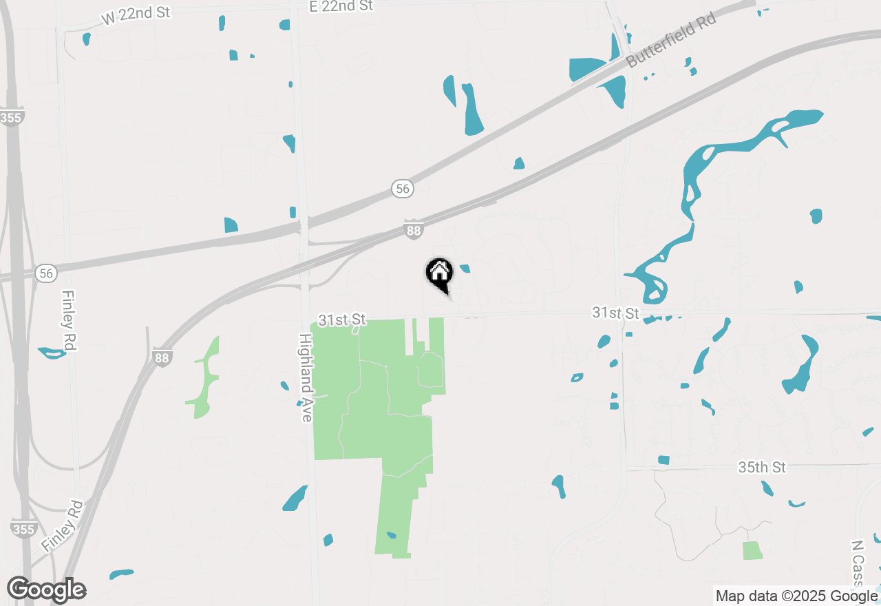 Map of 19W263 Governors Trail, Oak Brook, IL 60523