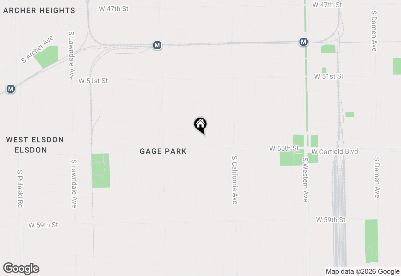 Map of 5417 S Sacramento Avenue, Chicago, IL 60632