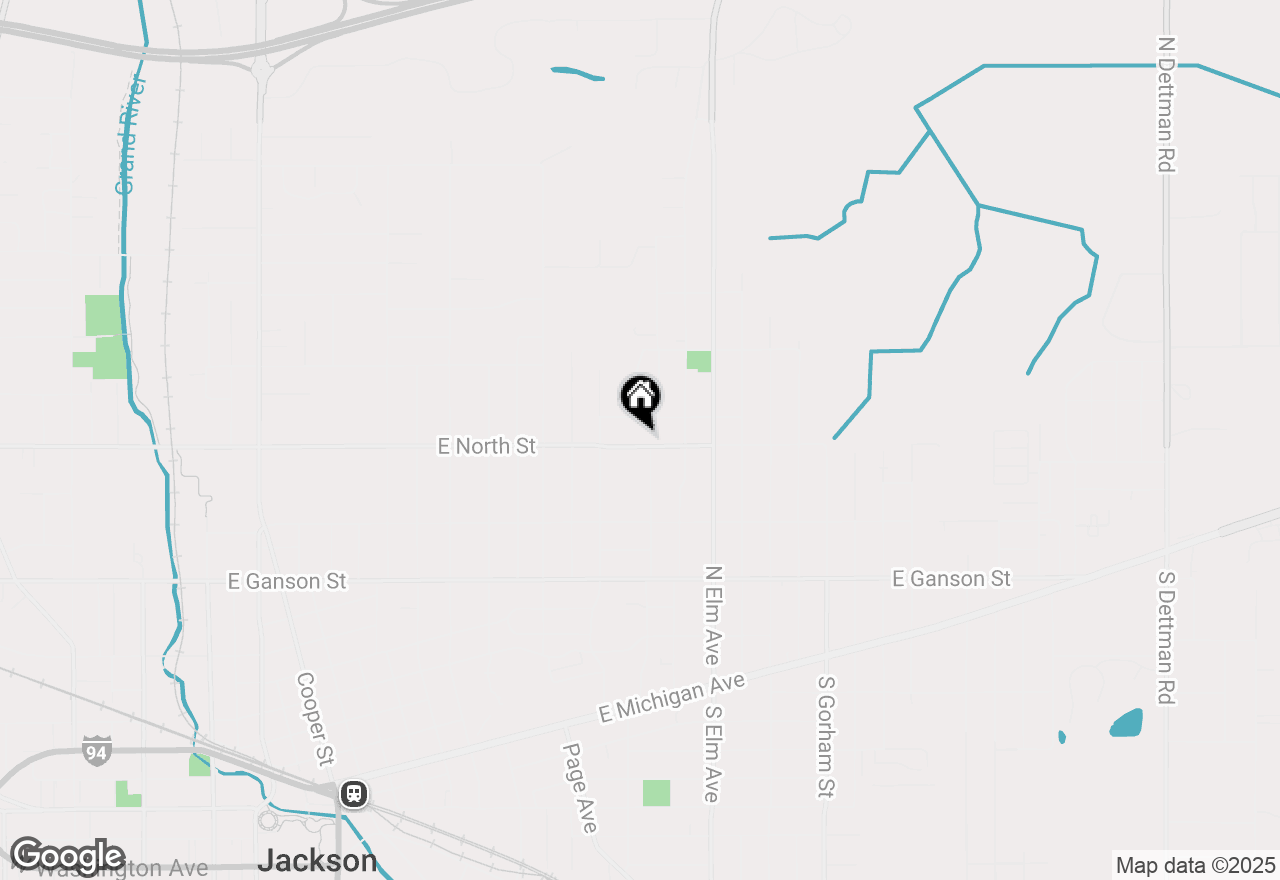 Map of 1324 E North Street, Jackson, MI 49202