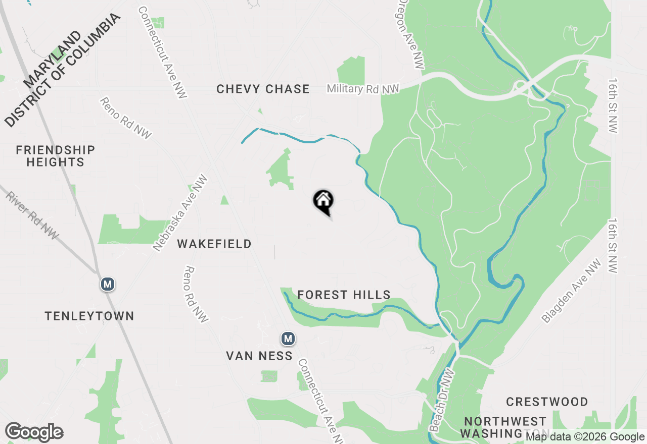 Map of 4820 Linnean Avenue Nw, Washington, DC 20008