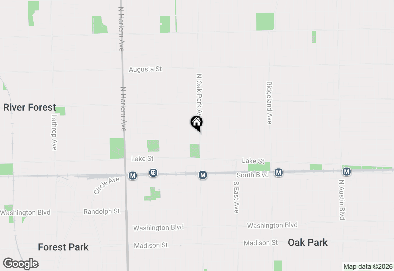 Map of 219 N Oak Park Avenue #1E, Oak Park, IL 60302