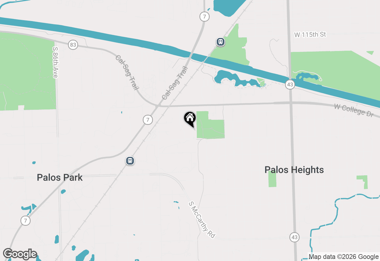 Map of 48 S Country Squire Road, Palos Heights, IL 60463