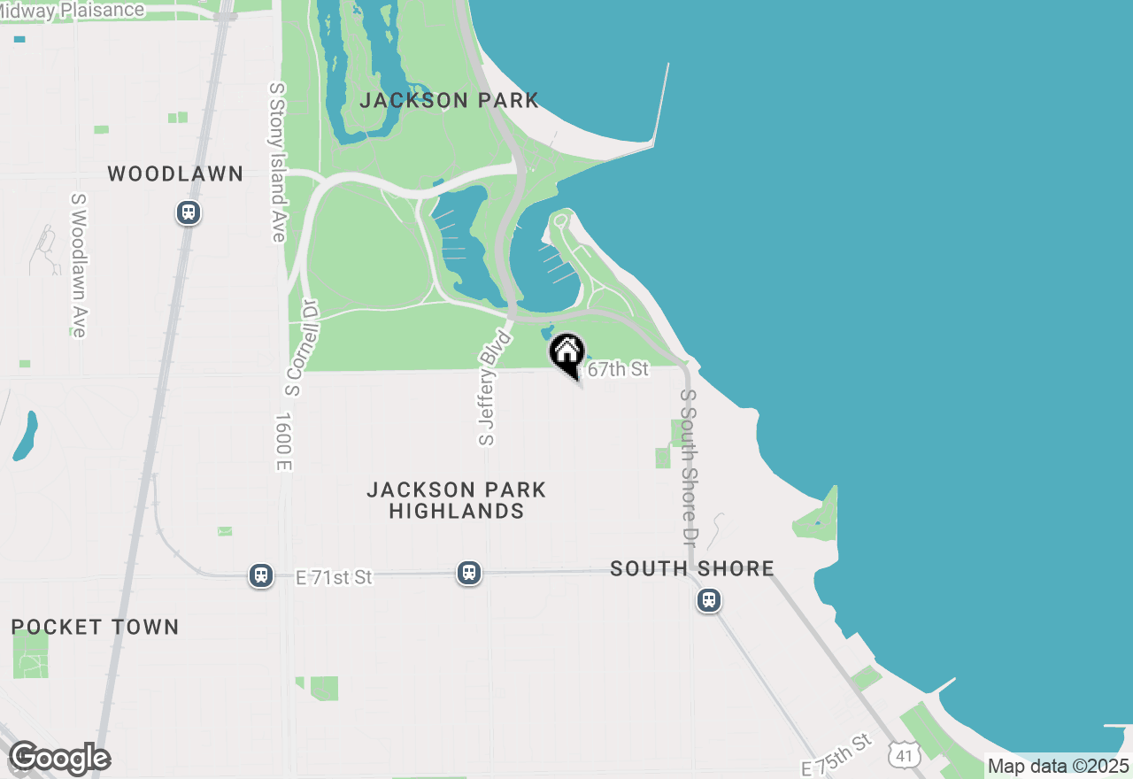 Map of 6727 S Merrill Avenue #2, Chicago, IL 60649