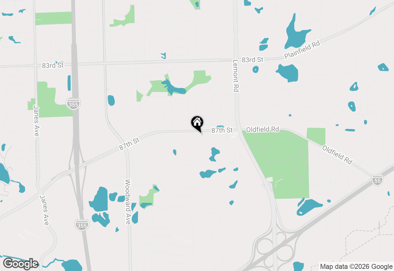 Map of 2985 87th Street, Darien, IL 60561