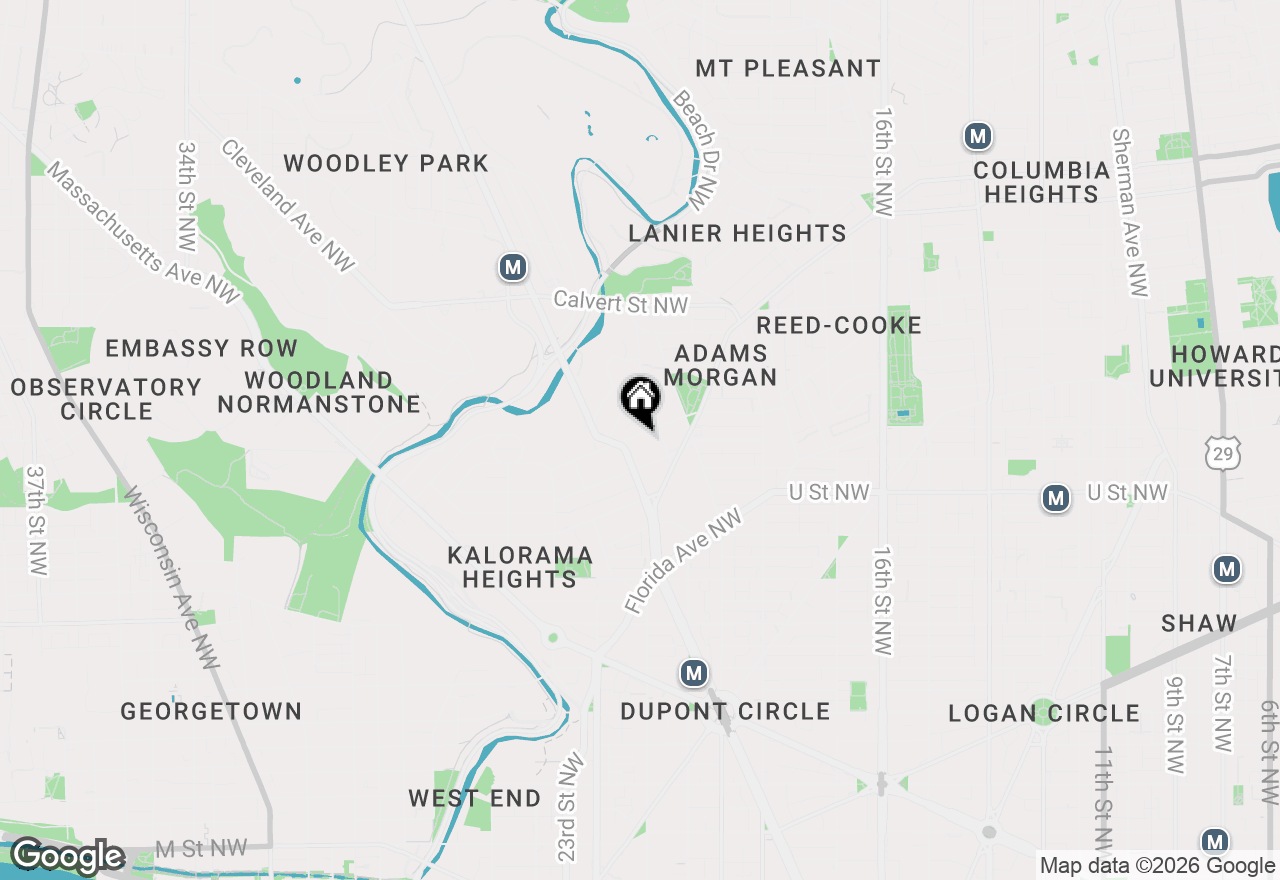 Map of 2014 Kalorama Road Nw #7, Washington, DC 20009