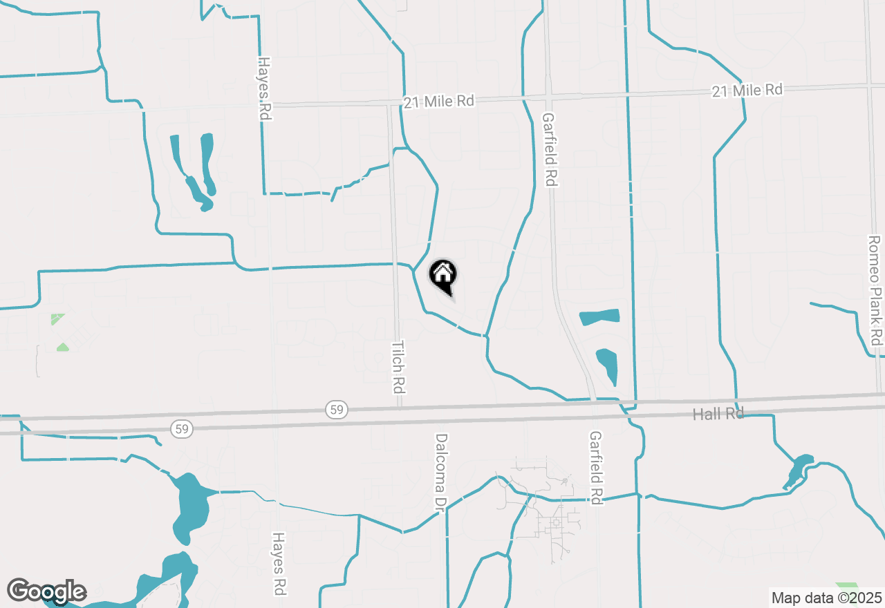 Map of 46070 Meadows Circle E, Macomb, MI 48044