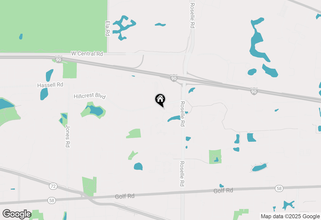 Map of 123 Willow Brook Court #3, Schaumburg, IL 60195