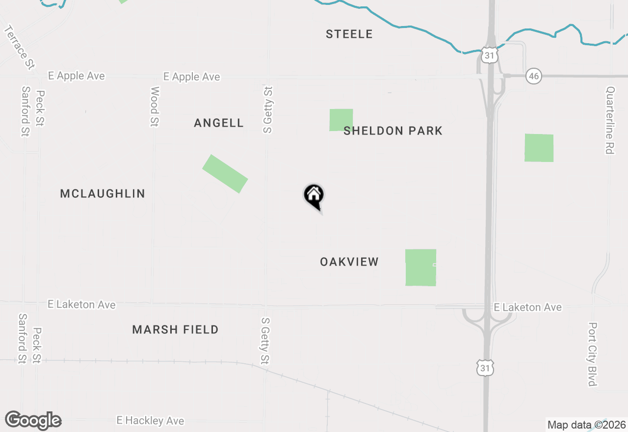 Map of 1486 Winters Street, Muskegon, MI 49442