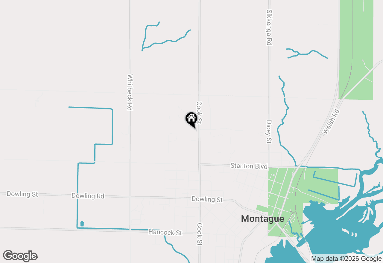 Map of 9189 Cook Street, Montague, MI 49437