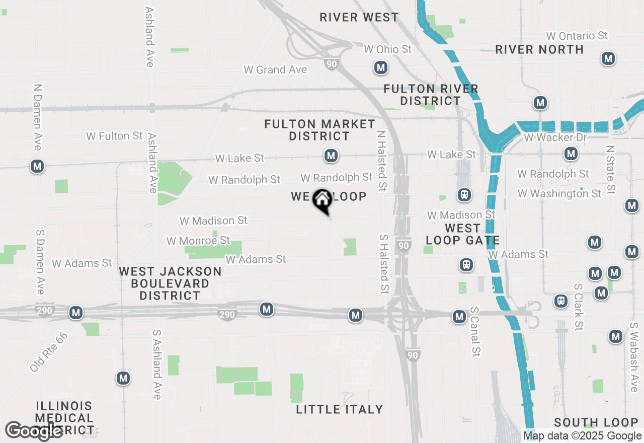 Map of 1001 W Madison Street #704, Chicago, IL 60607
