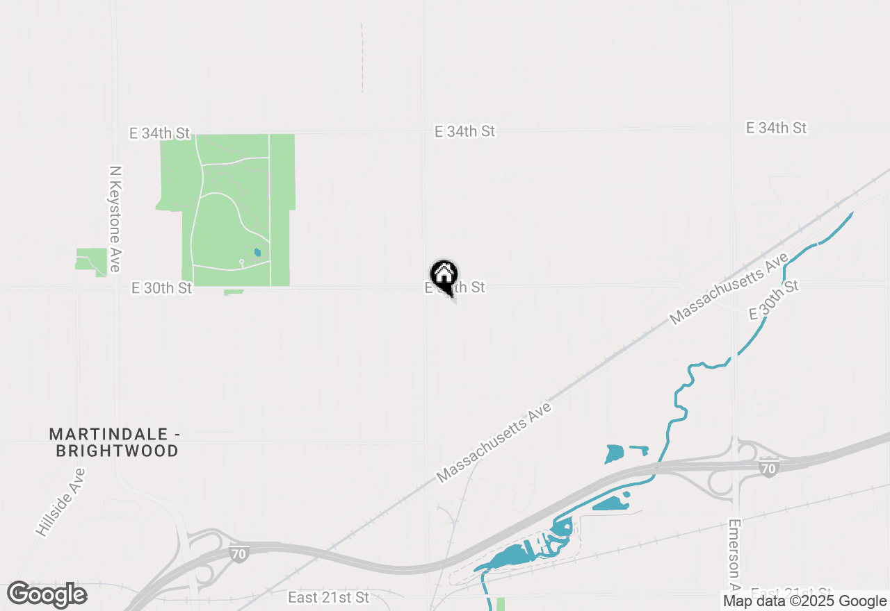 Map of 2946 N Denny Street, Indianapolis, IN 46218