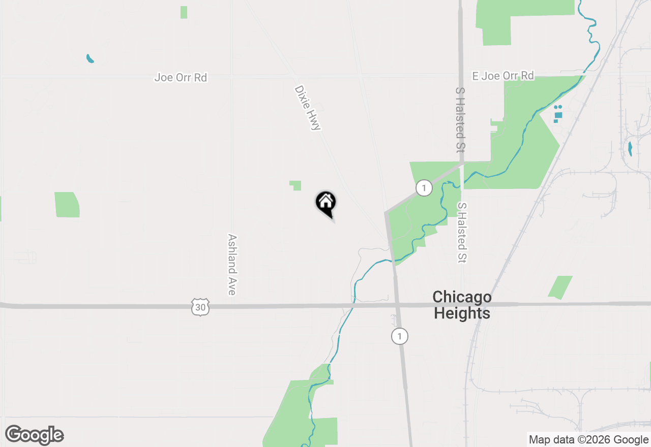 Map of 1133 Parkview Avenue, Chicago Heights, IL 60411