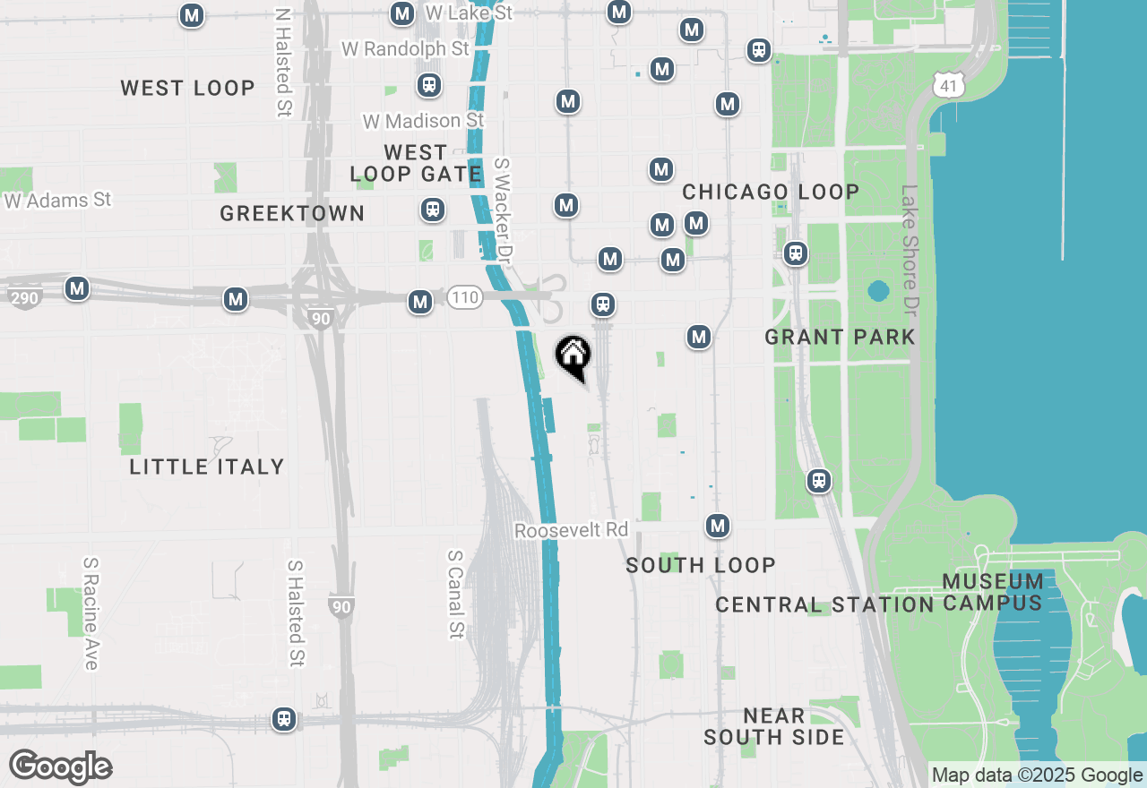 Map of 234 W Polk Street #2503, Chicago, IL 60607
