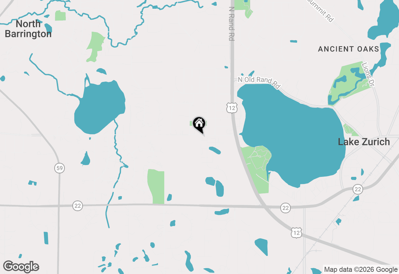 Map of 1231 Geneva Lane, Lake Zurich, IL 60047