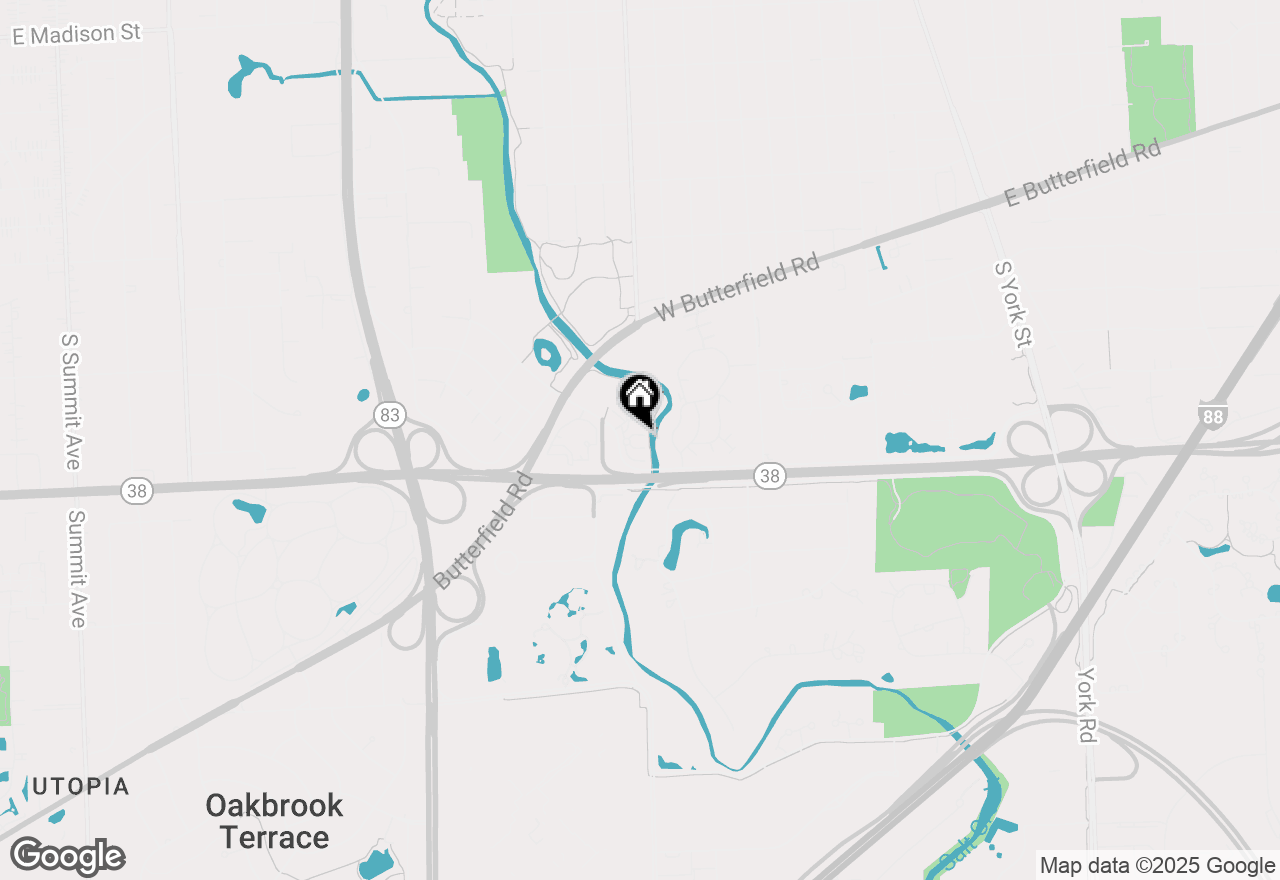 Map of 8 Donald Court, Elmhurst, IL 60126