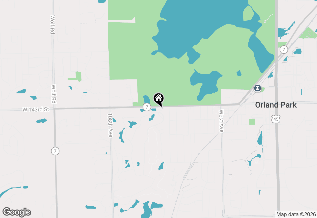 Map of 14303 Crystal Tree Drive, Orland Park, IL 60462