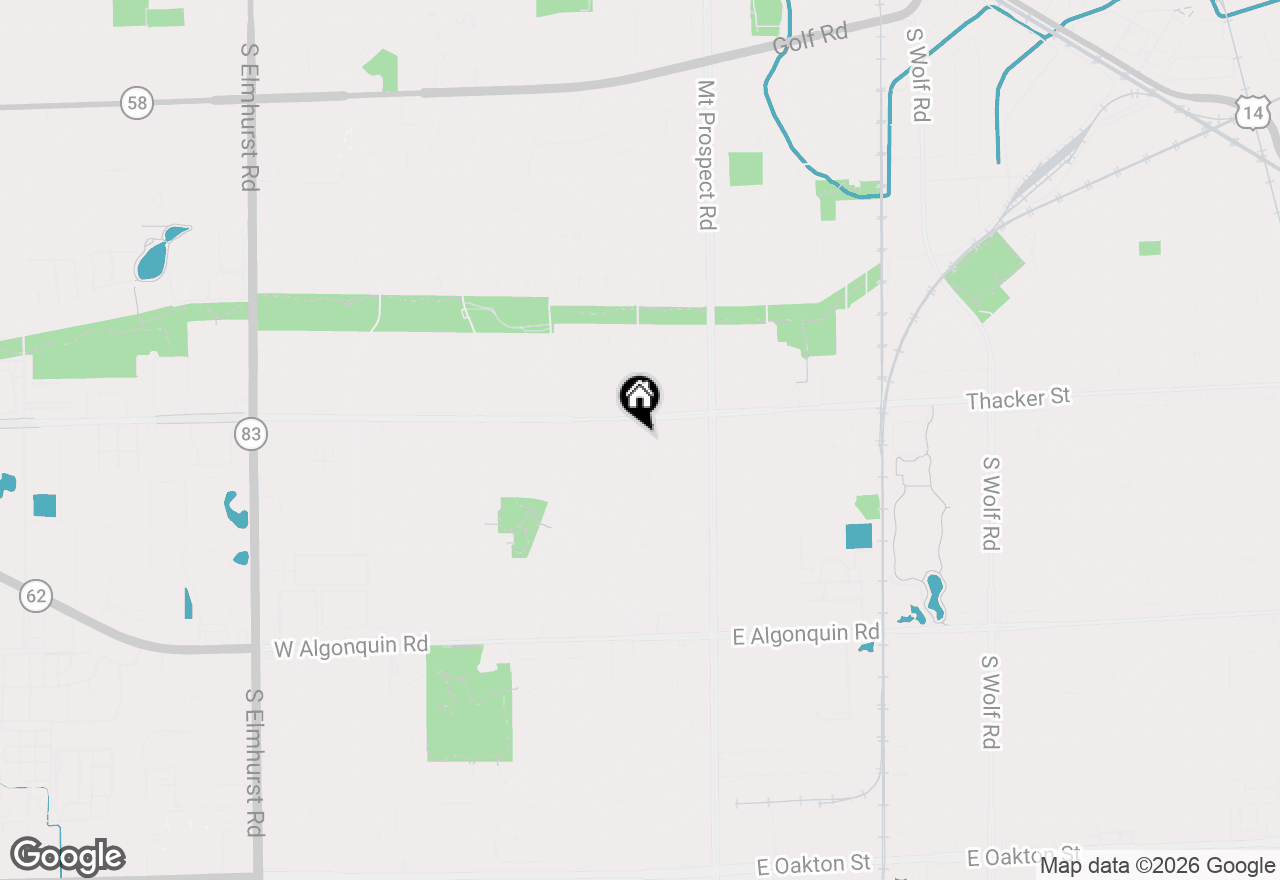 Map of 832 Leahy Circle, Des Plaines, IL 60016